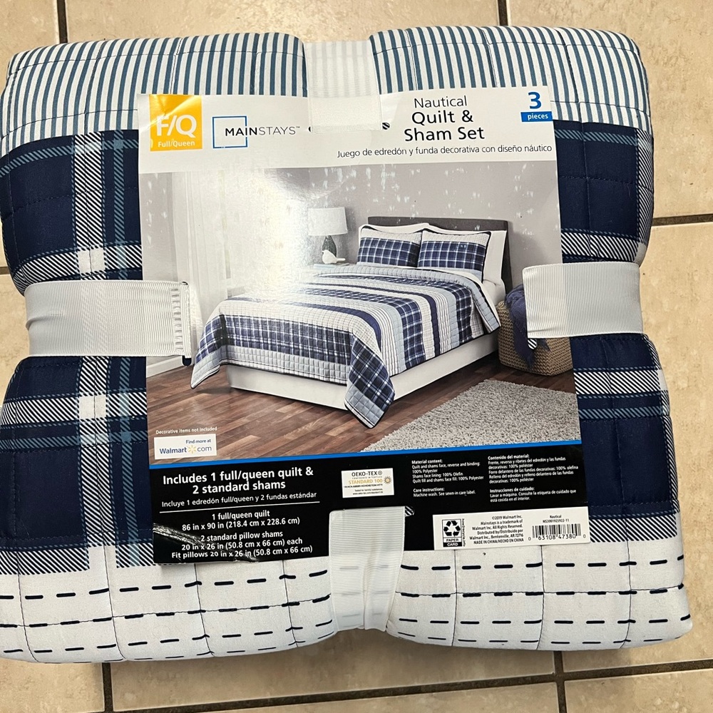 Quilt & Sham set full/queen